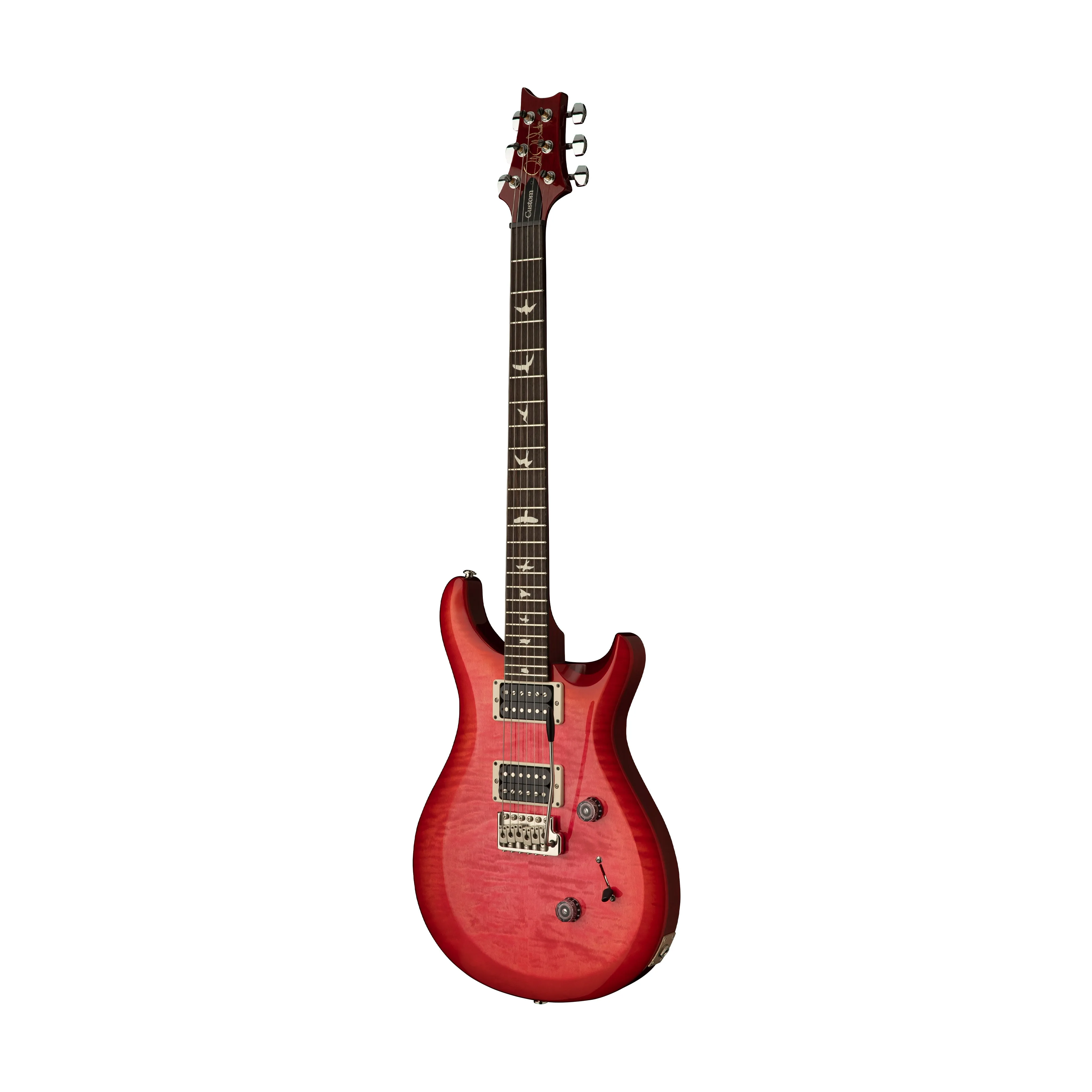 PRS S2 Custom 24 Electric Guitar w/Bag, Bonnie Pink/Cherry Burst