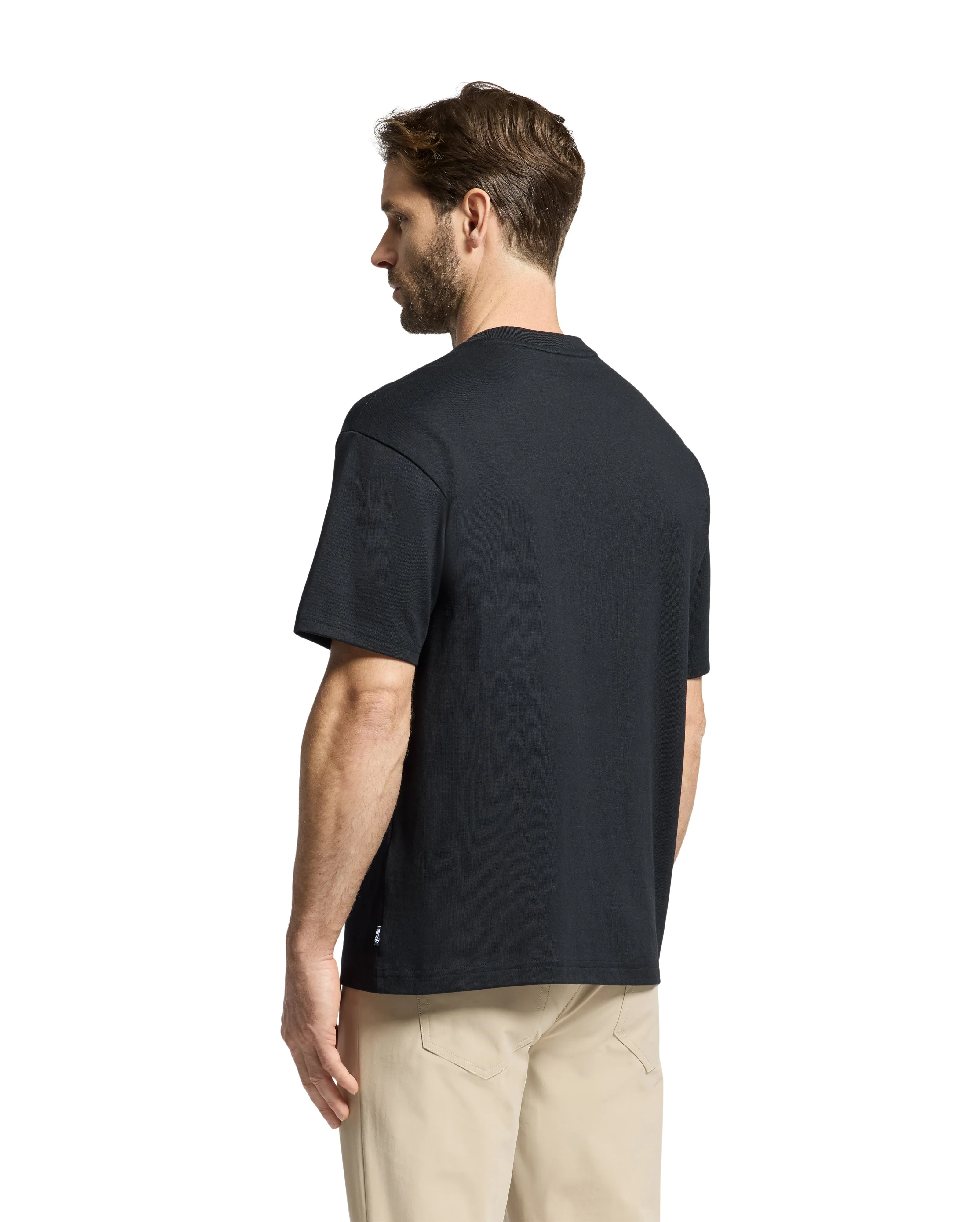 Psycho Bunny Men's Desert Relaxed Fit Pocket Tee - Black