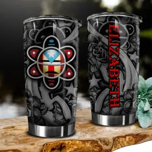 Puerto Rico Symbols Personalized Cup Stainless Steel Insulated Tumbler