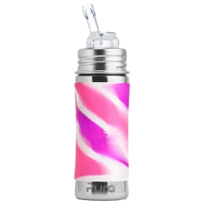 Pura 11oz Straw Bottle (Pink Swirl)