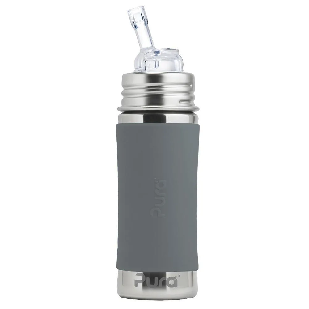 Pura 11oz Straw Bottle (Slate)
