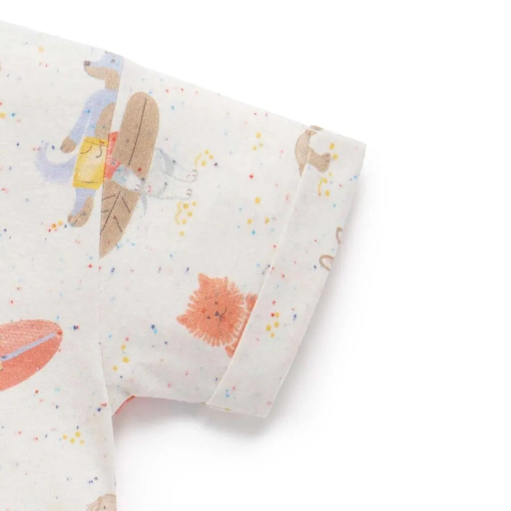 Purebaby Surfing Dogs Relaxed Tee