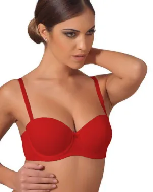 Push Up Red Bridal Bra - Single Padded Underwired Bra