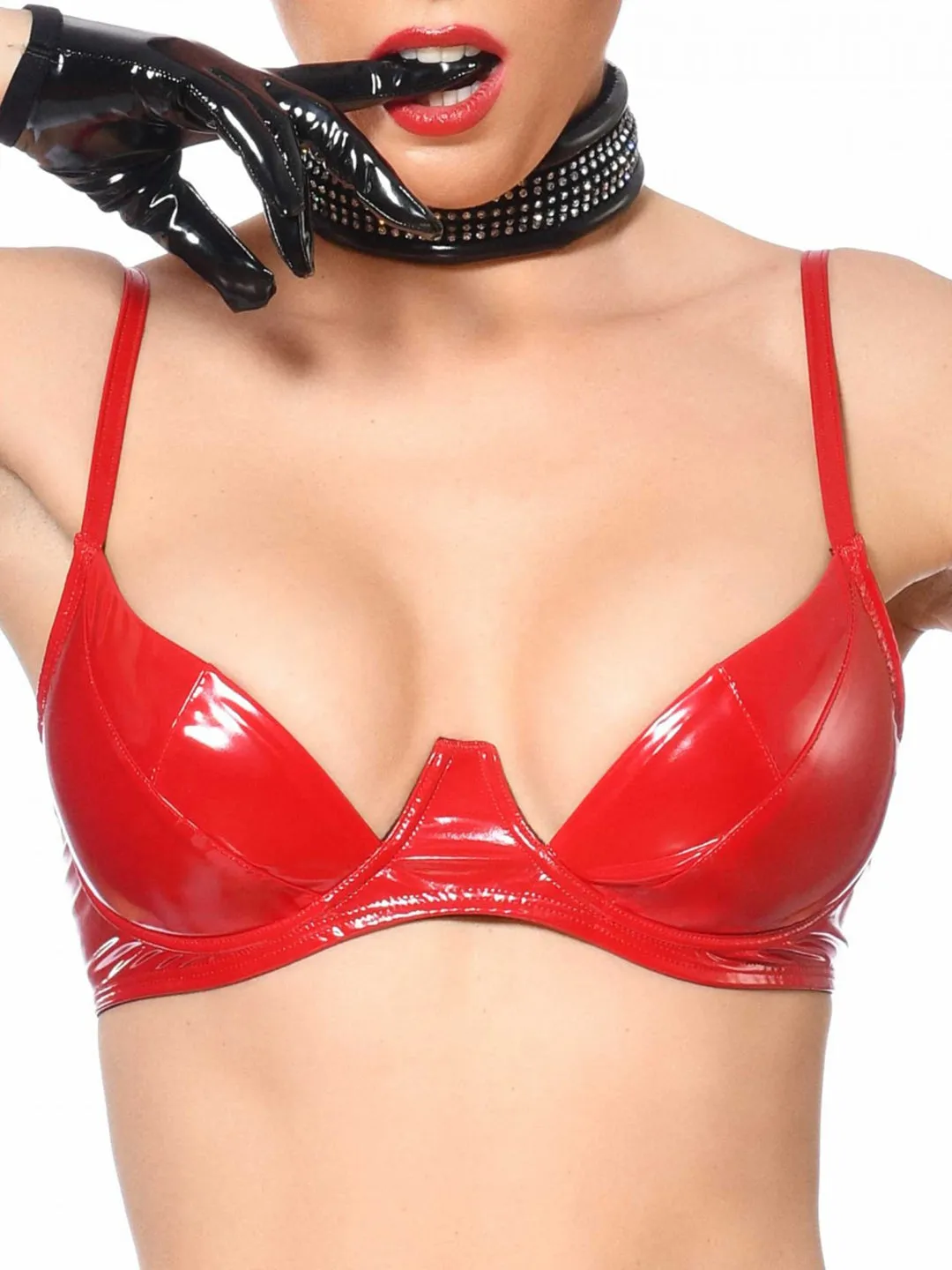 PVC Cut Out Bra