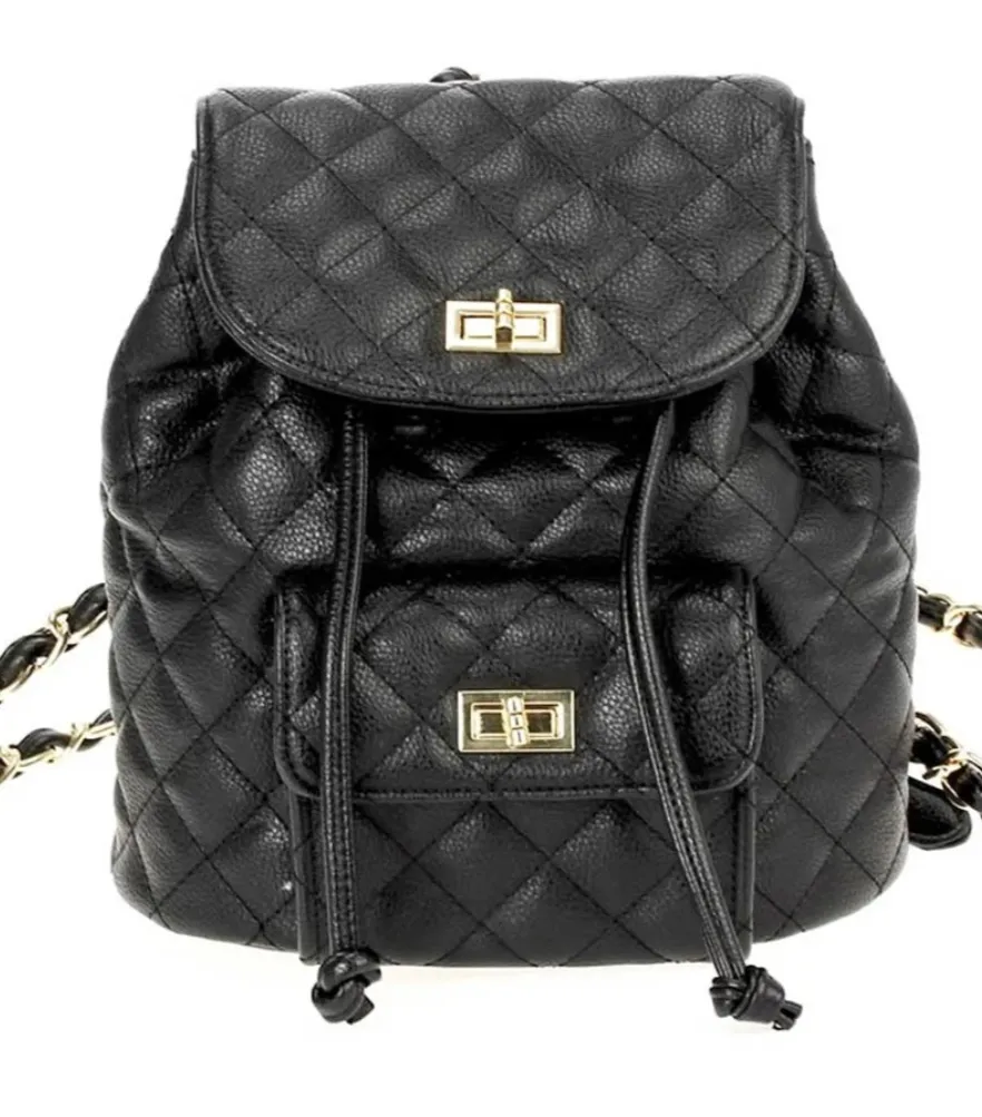 Quilted Chain Backpack