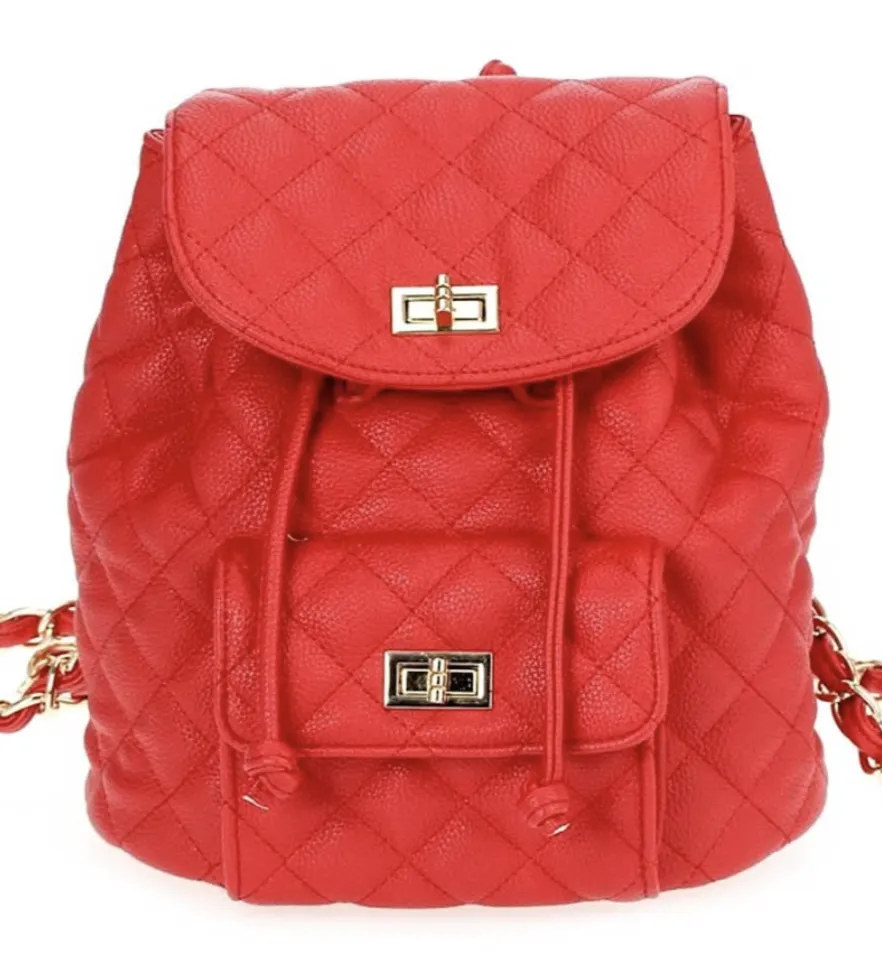Quilted Chain Backpack