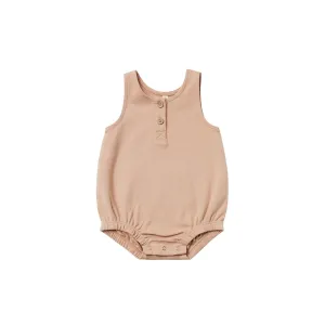 Quincy Mae Sleeveless Bubble Romper - Petal