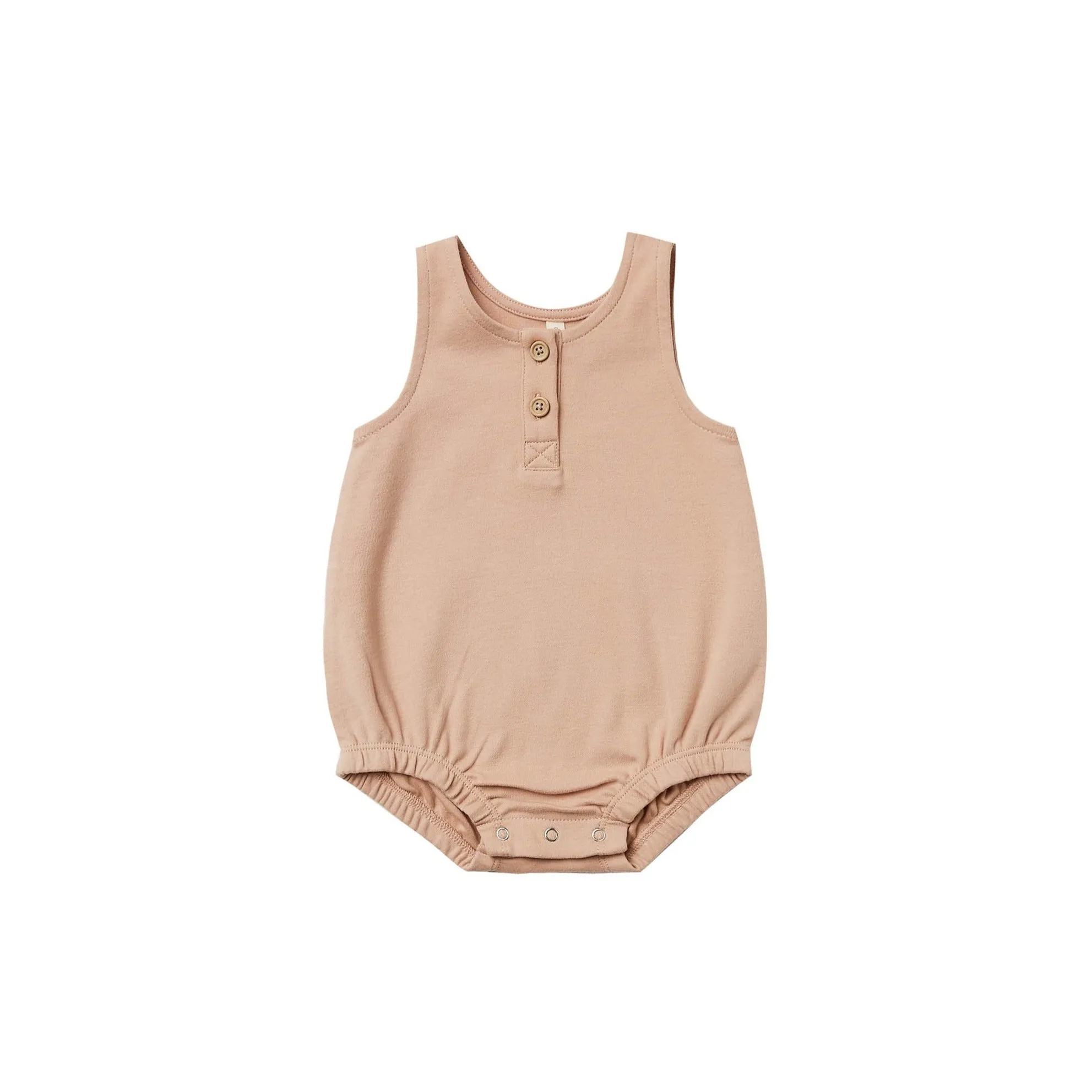 Quincy Mae Sleeveless Bubble Romper - Petal