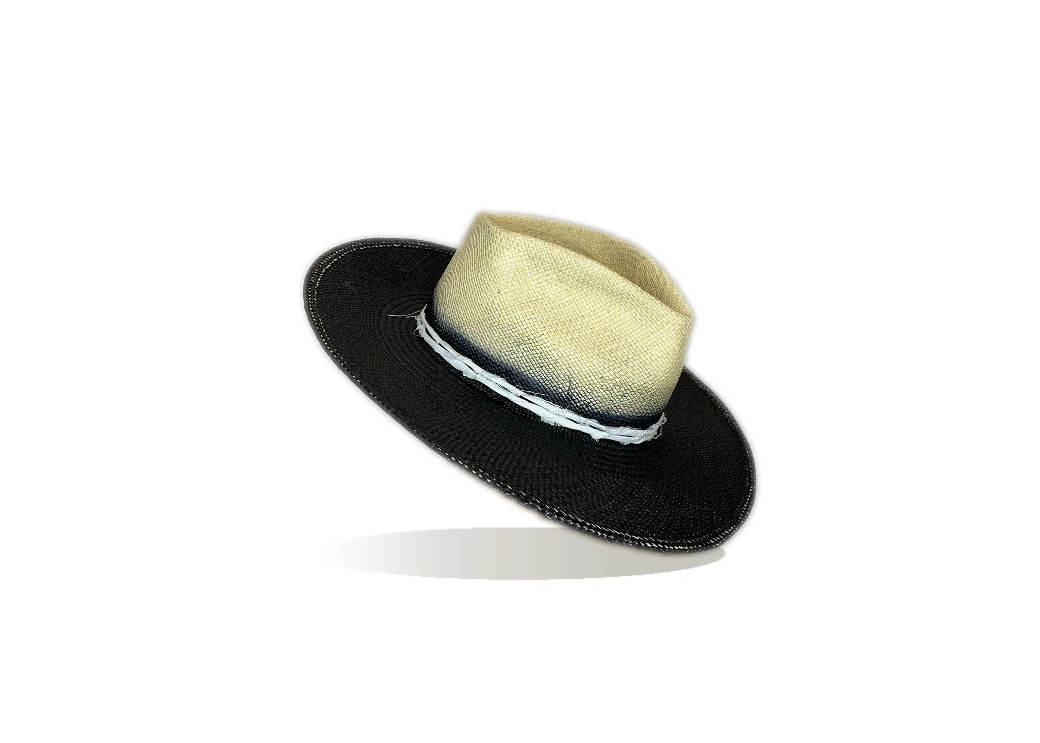 "Deep Blue" Straw Hat