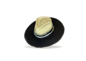 "Deep Blue" Straw Hat