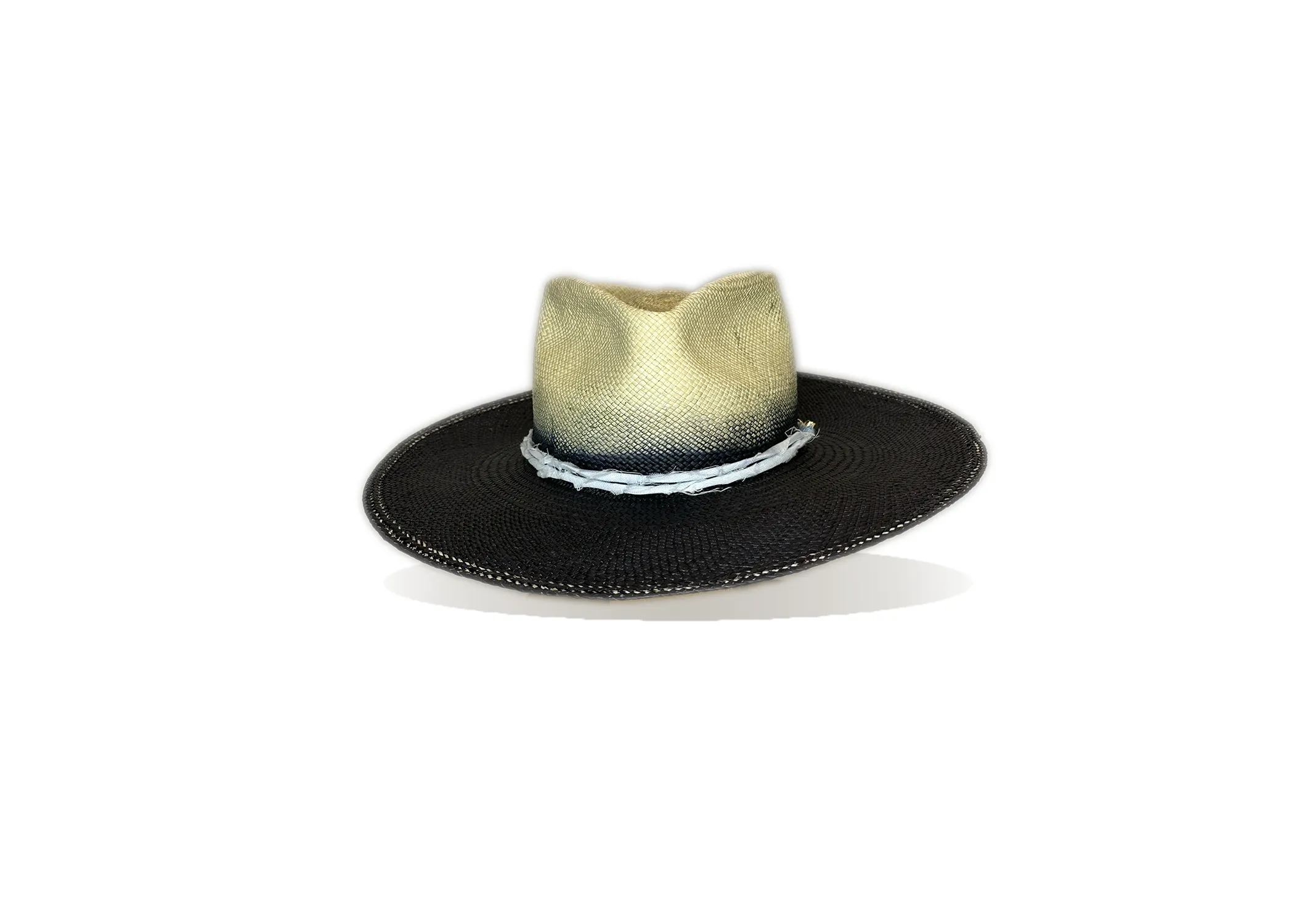 "Deep Blue" Straw Hat