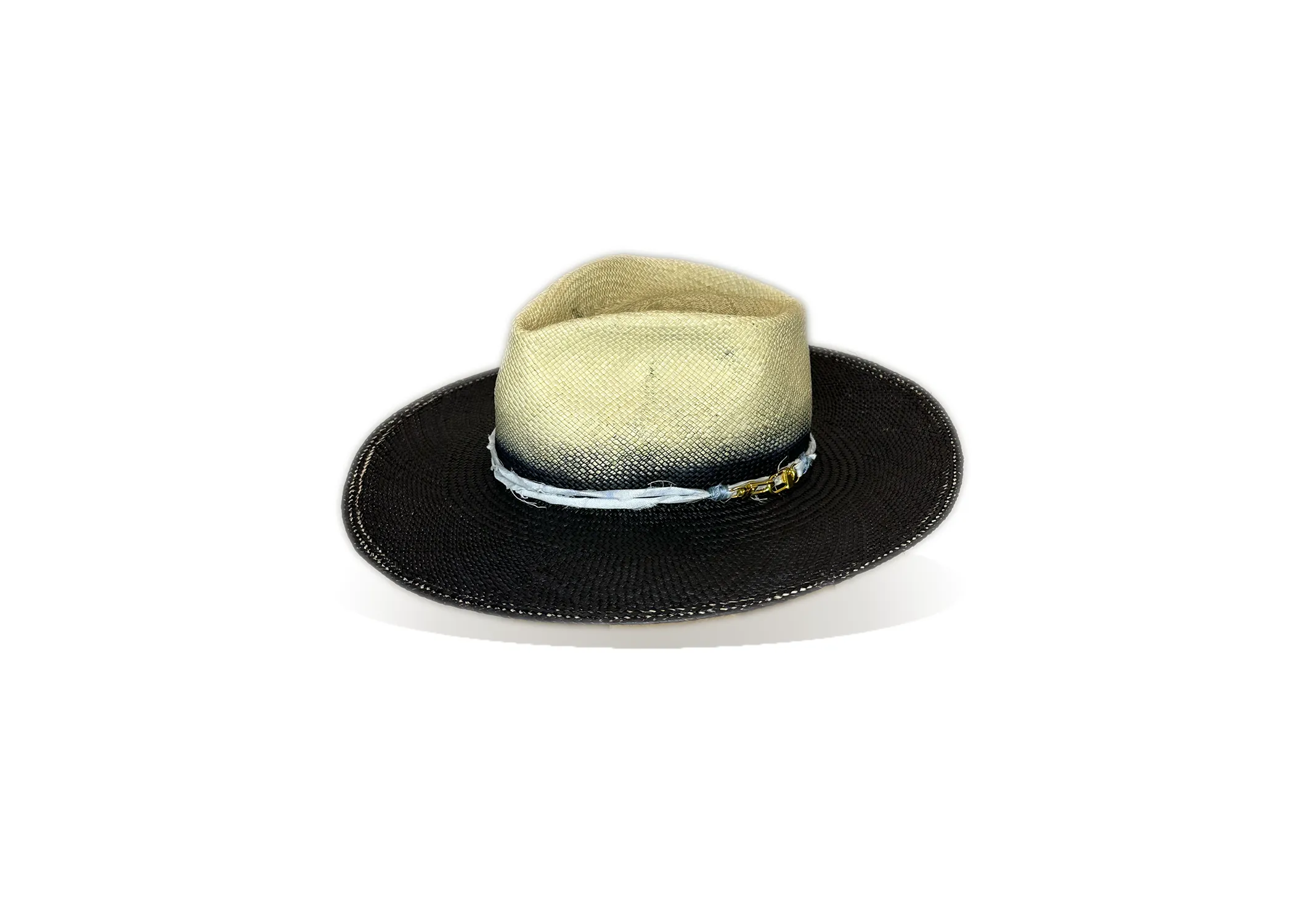 "Deep Blue" Straw Hat