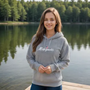 "Flag Michigander" Relaxed Fit Classic Unisex Hoodie