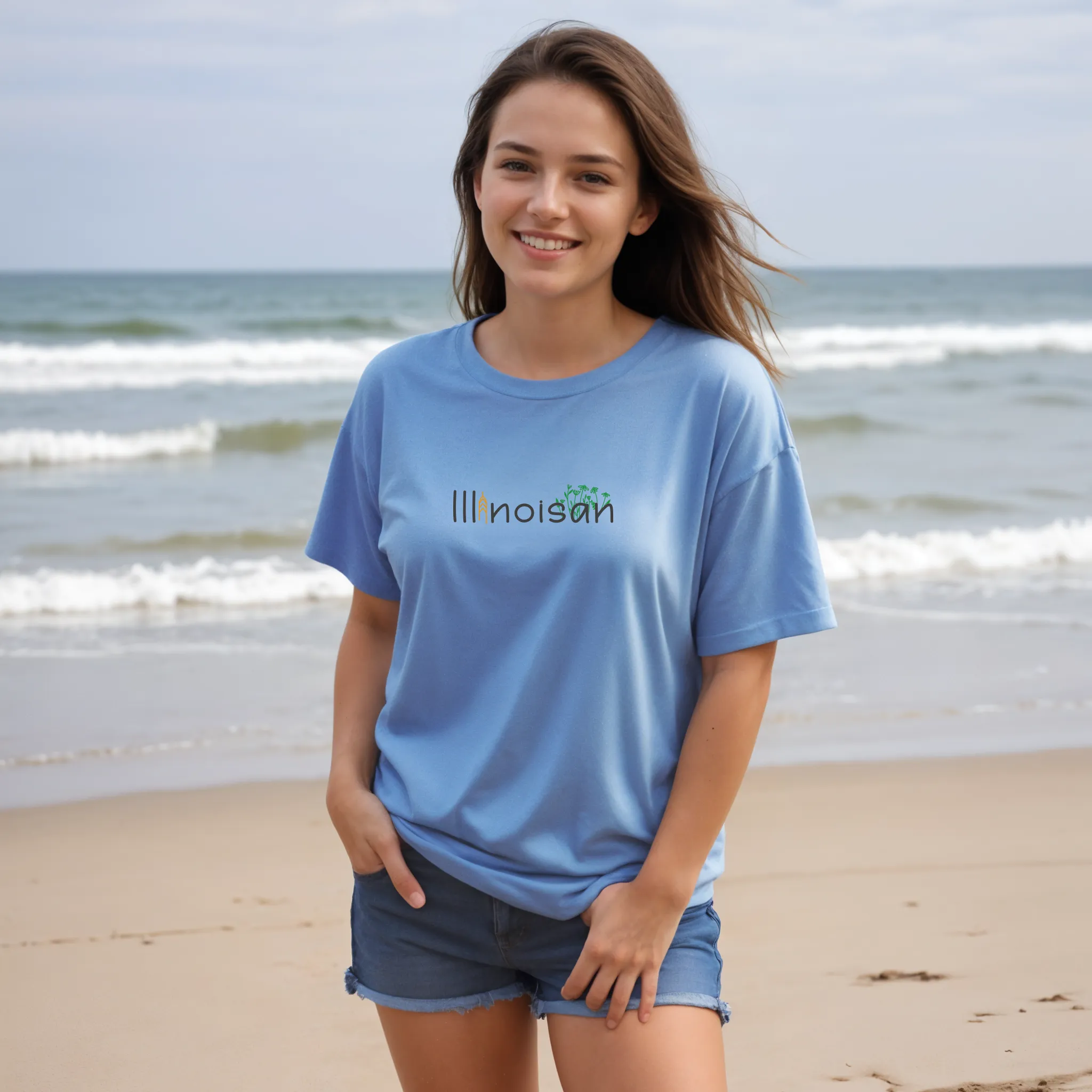 "Illinoisan" Relaxed Fit Crew Unisex T-Shirt
