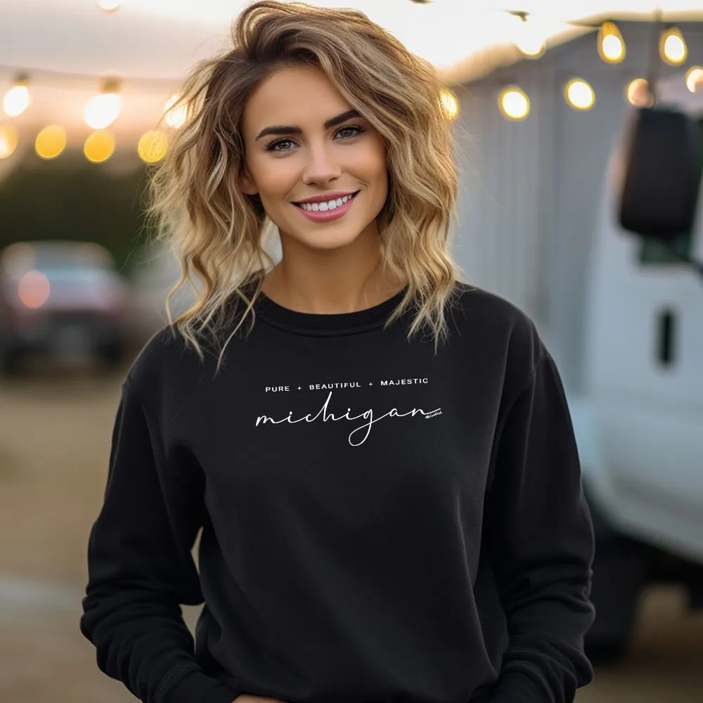 "Majestic" Relaxed Fit Classic Crew Unisex Sweatshirt