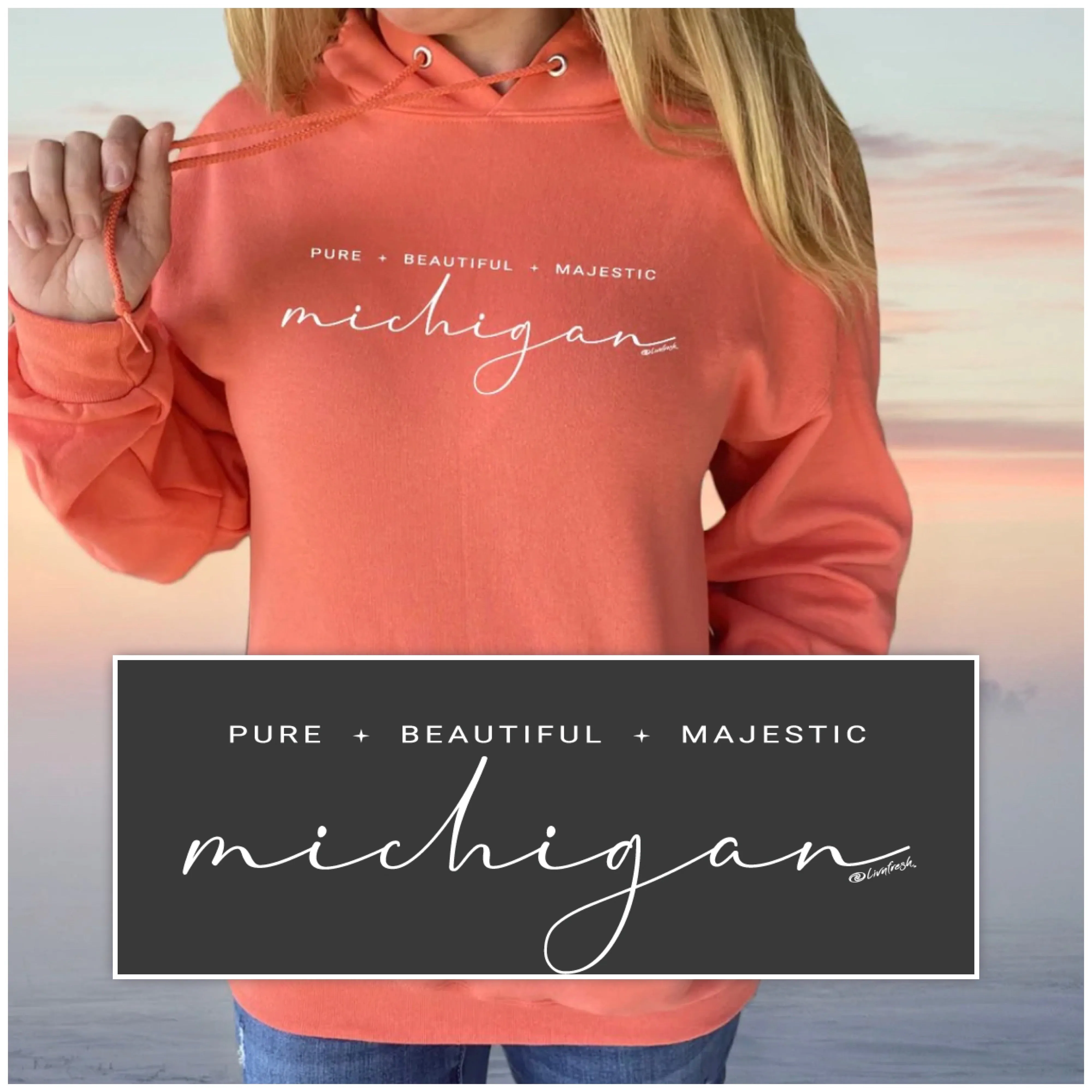 "Majestic" Relaxed Fit Classic Unisex Hoodie