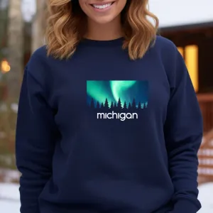 "Northern Sky" Relaxed Fit Classic Crew Unisex Sweatshirt