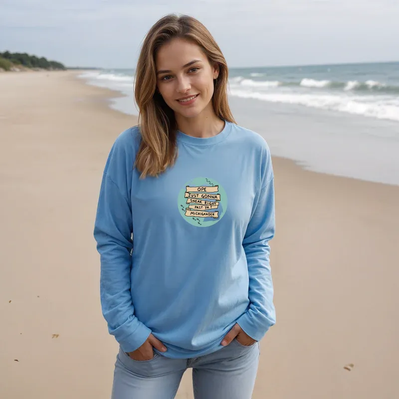 "Ope..." Relaxed Fit Long Sleeve Unisex T-Shirt