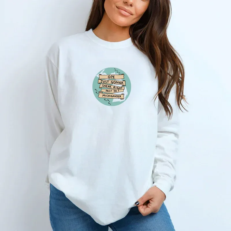 "Ope..." Relaxed Fit Long Sleeve Unisex T-Shirt