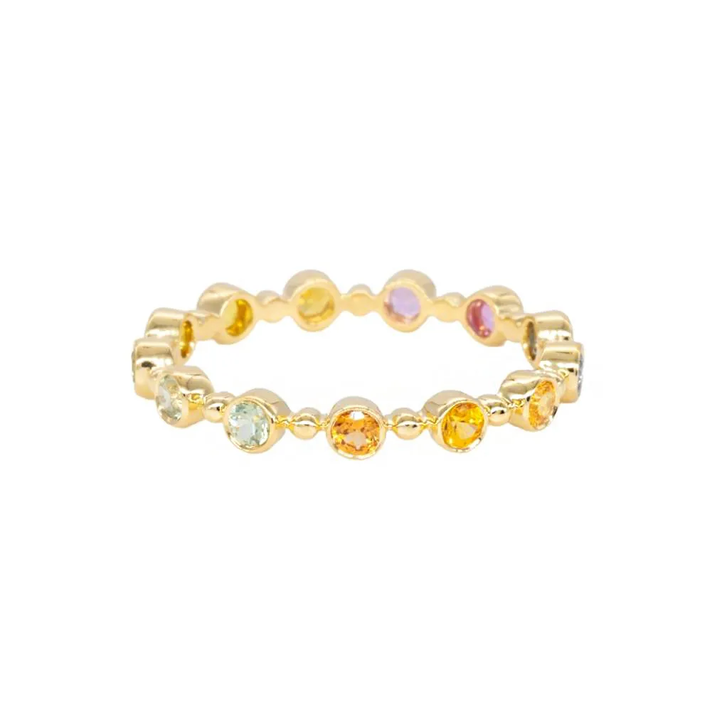 Rainbow Sapphire Petit Bubble Band