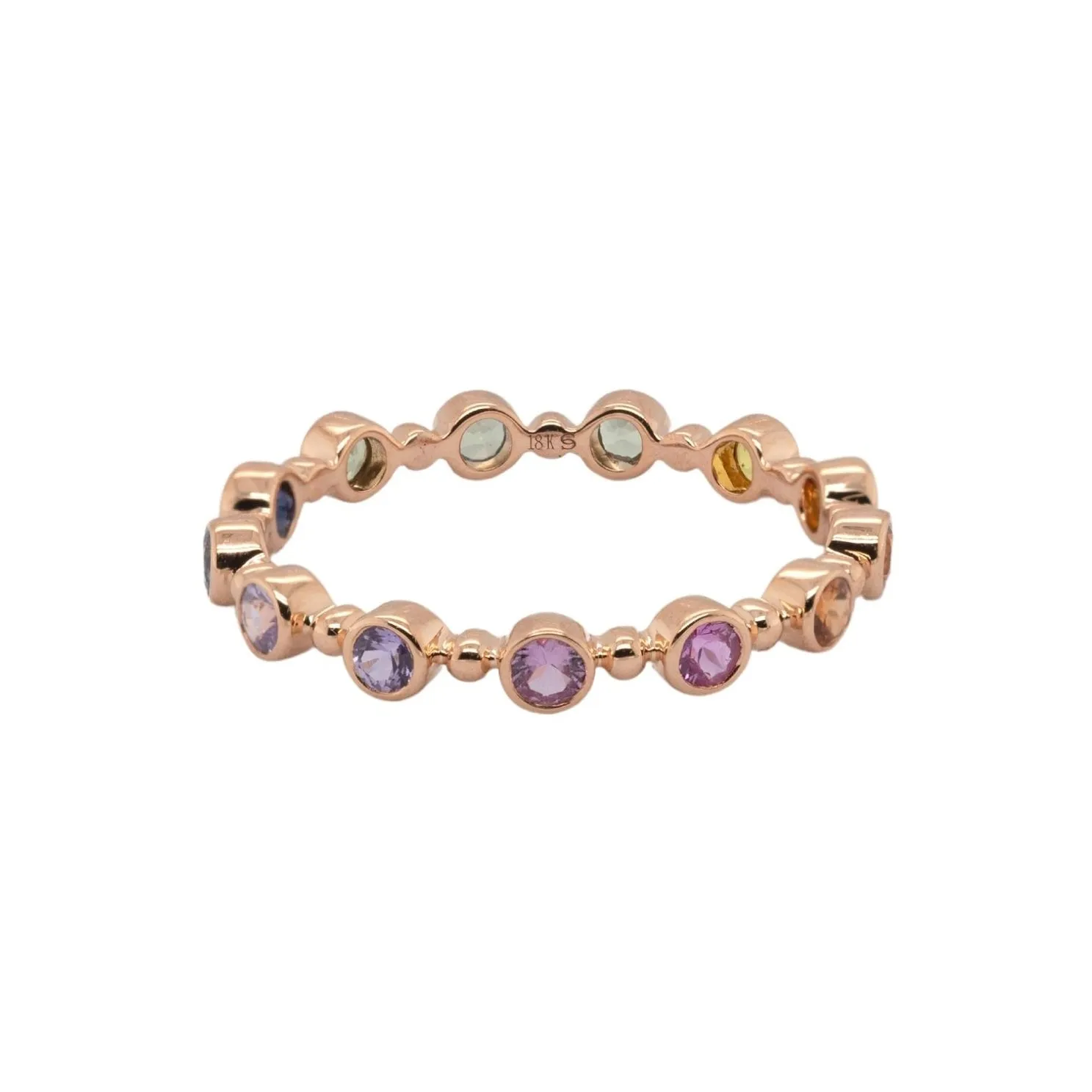 Rainbow Sapphire Petit Bubble Band