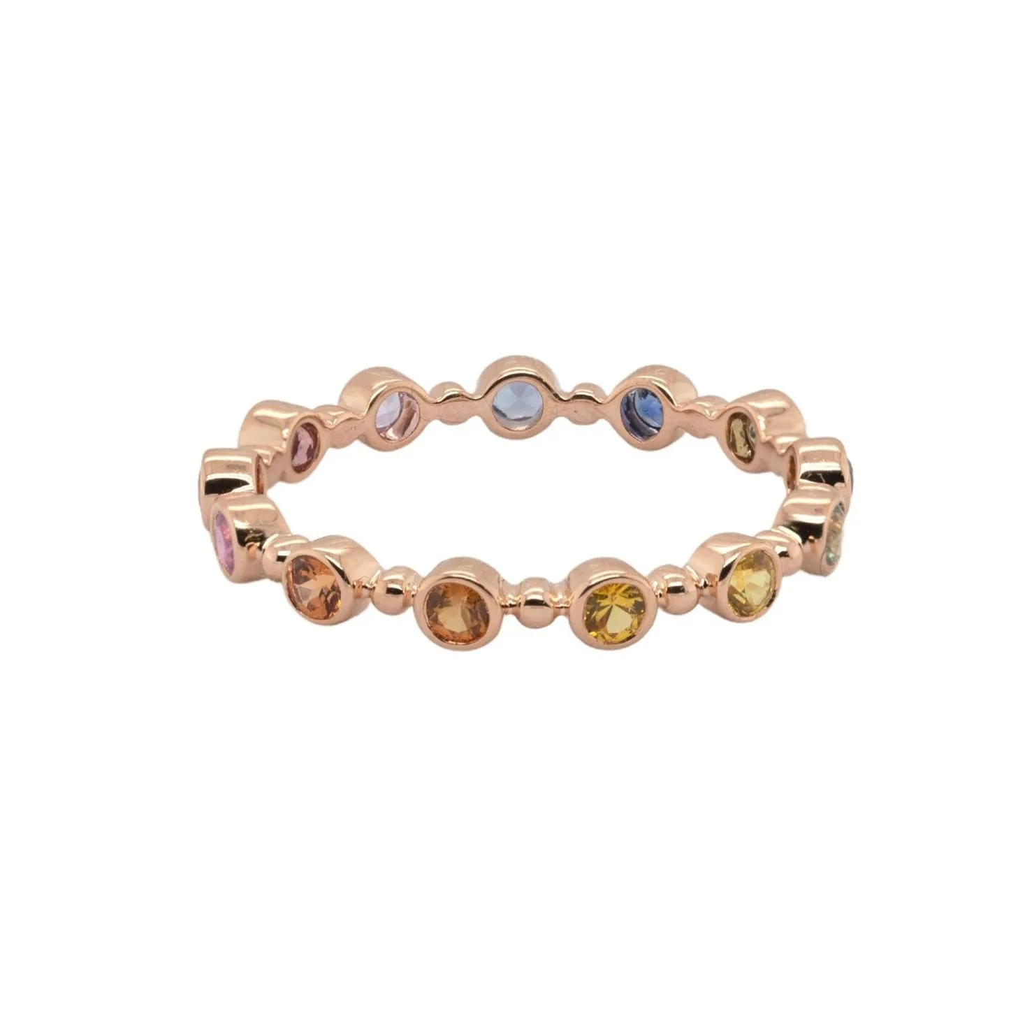 Rainbow Sapphire Petit Bubble Band