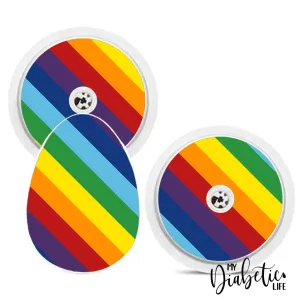 Rainbow Stripes - Bubble Reader Sticker