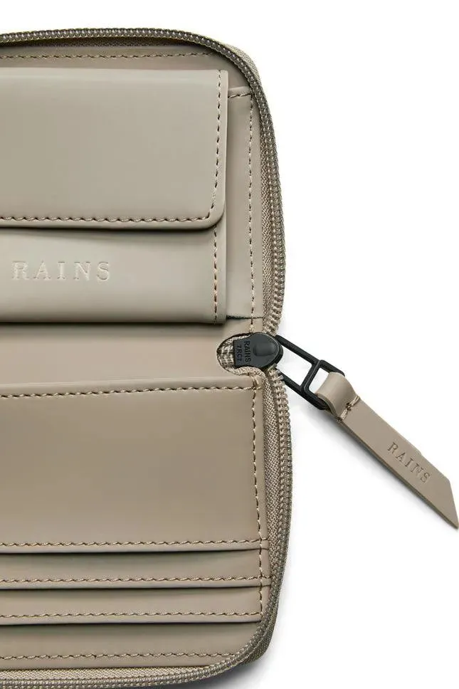 Rains Cartera Small Wallet Velvet Taupe