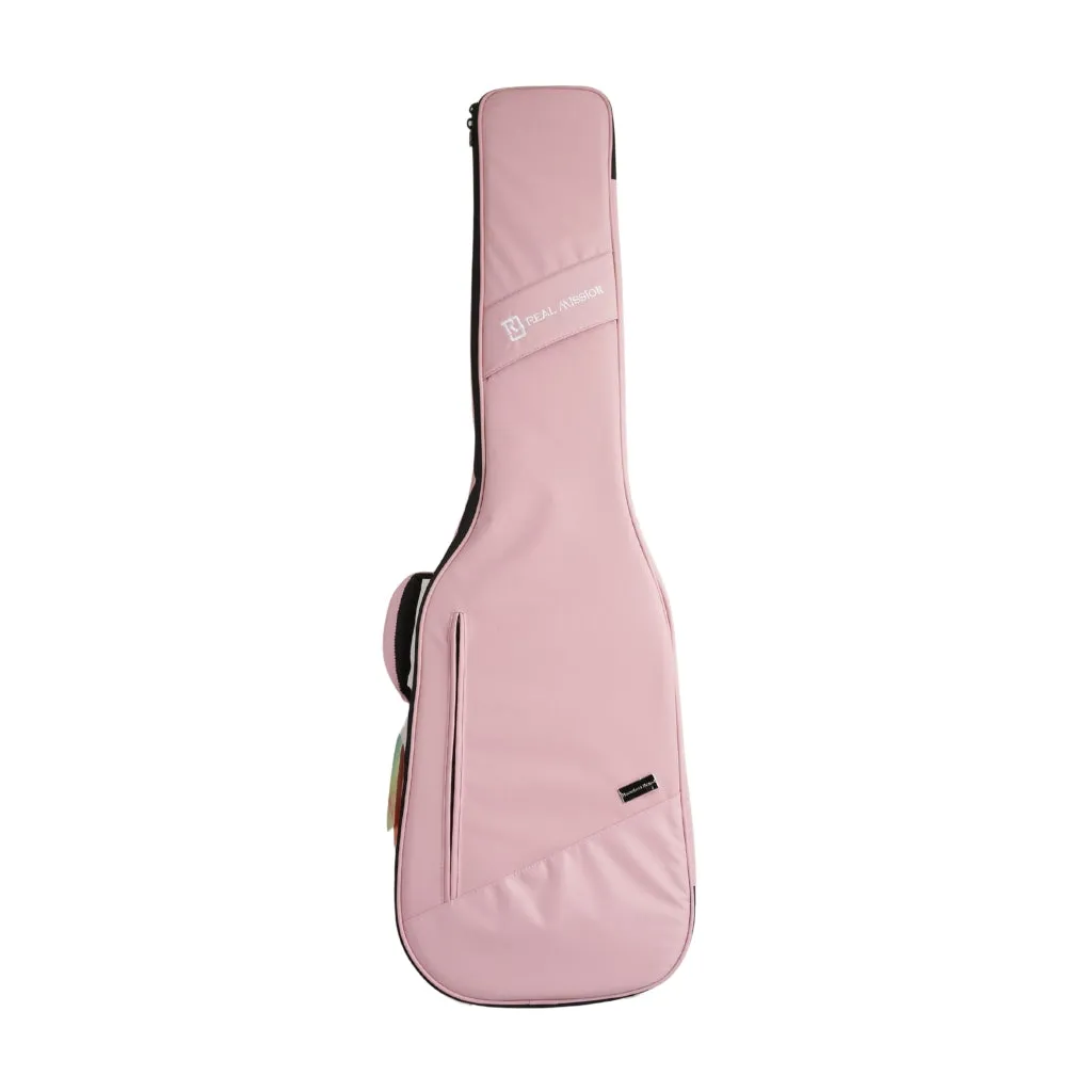 Real Mission Bass Gigbag - Nameless Brand Logo - Pink