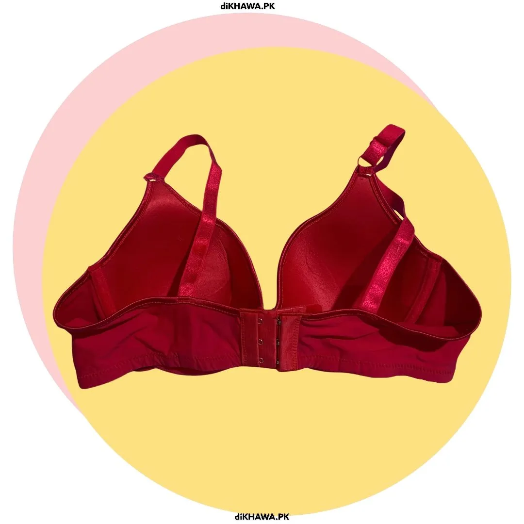 Red Fancy Soft Padded Flourish Bra - Single Padded Underwired Bra - FL913- 2021