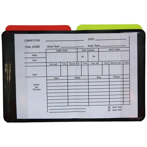 Referee Data Wallet Red/Yellow