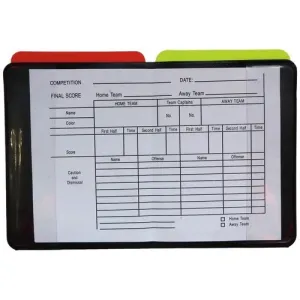 Referee Data Wallet Red/Yellow
