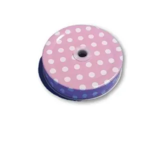 Regular Straw Lids - Pale Purple Polka Dot 10pcs
