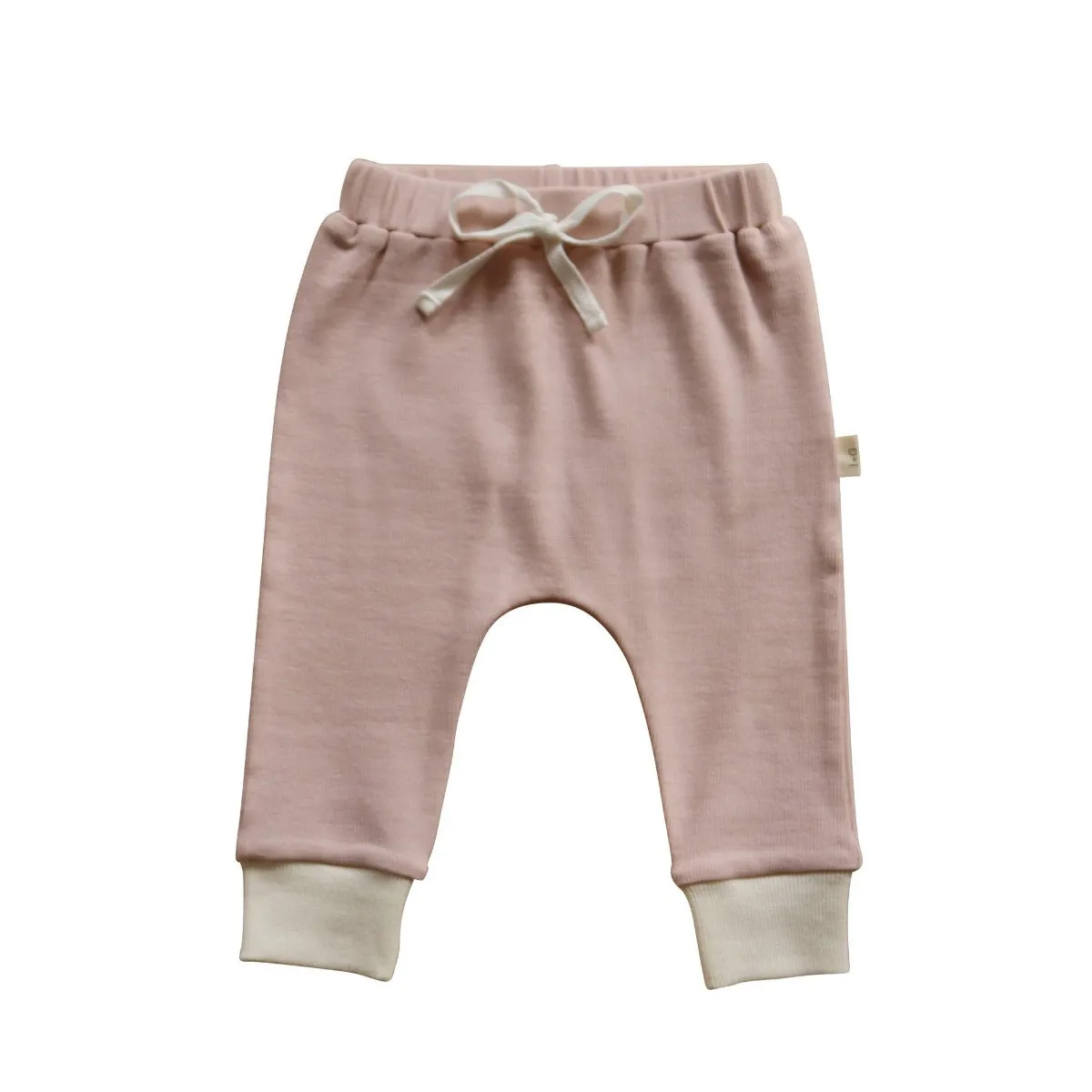 Relaxed Fit Ribbed Leggings - Dusty Pink