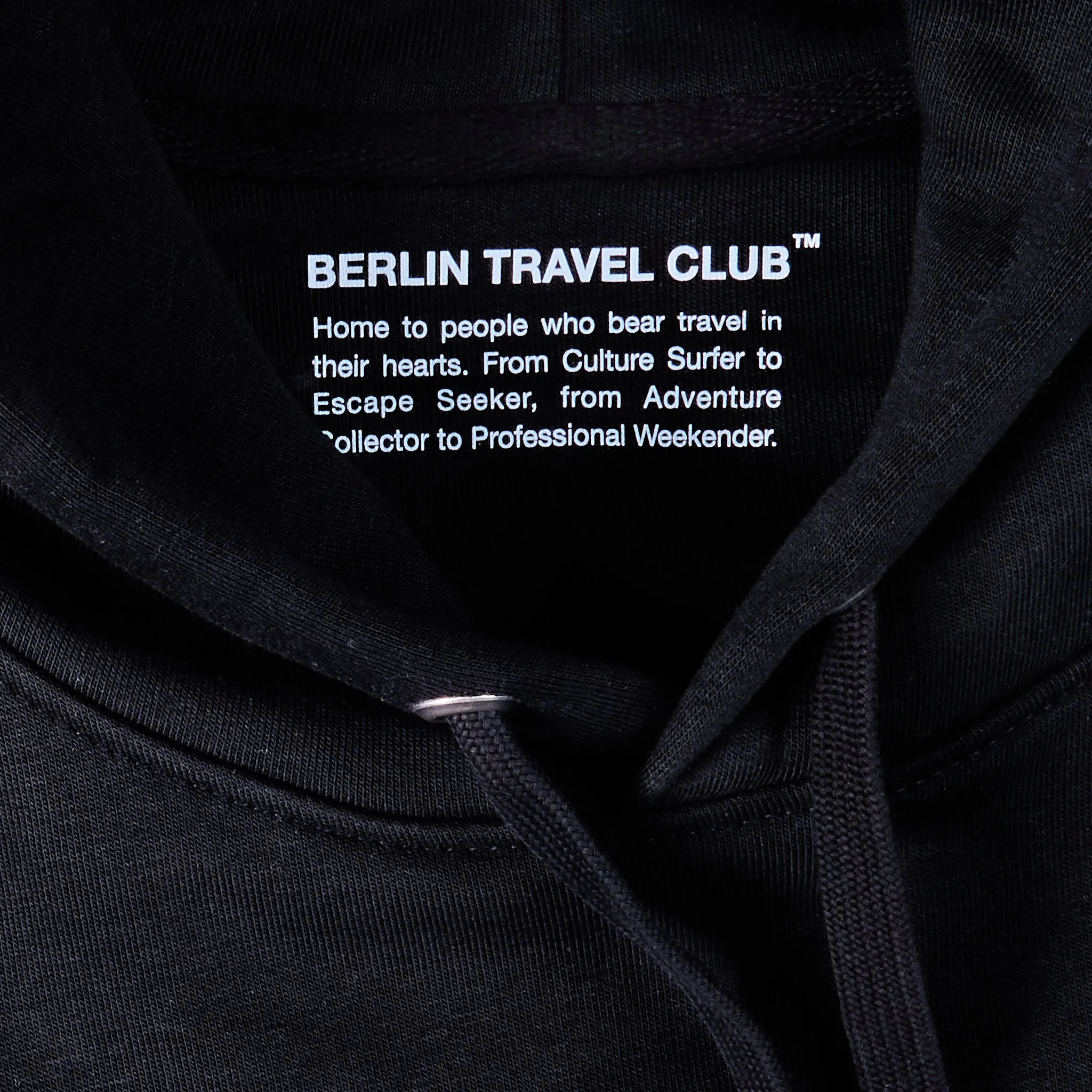 Relaxed Hoodie "Il Tucano" - Black