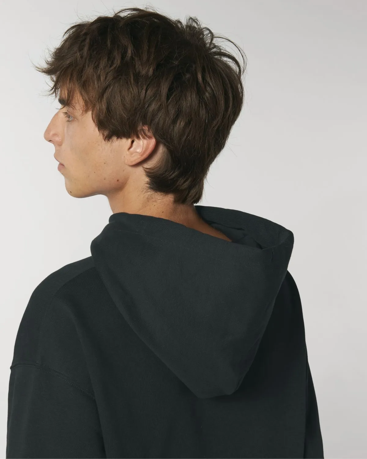 Relaxed Hoodie "Il Tucano" - Black