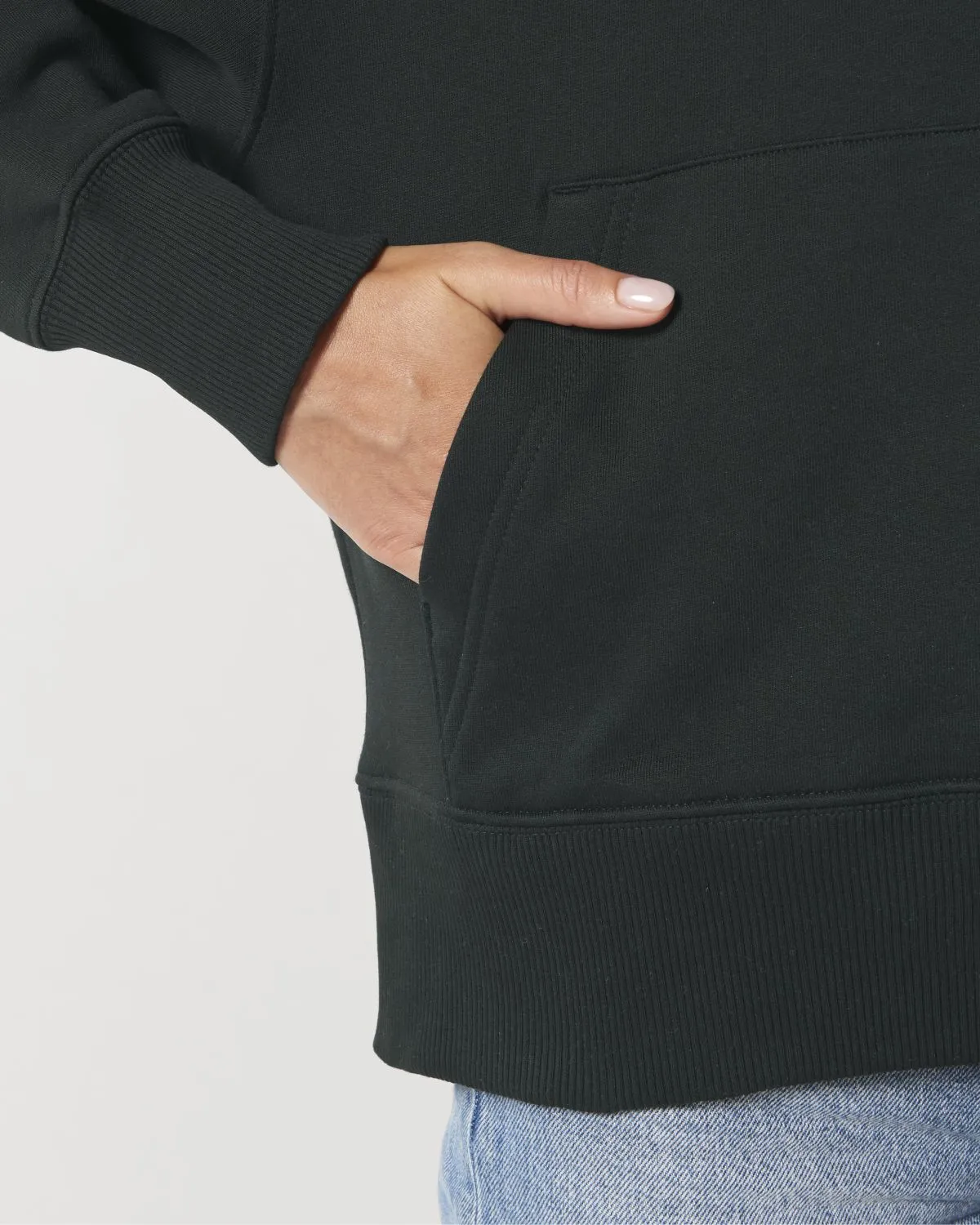 Relaxed Hoodie "Il Tucano" - Black