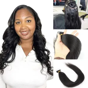 Relaxed Light Yaki Tape In Hair Extension