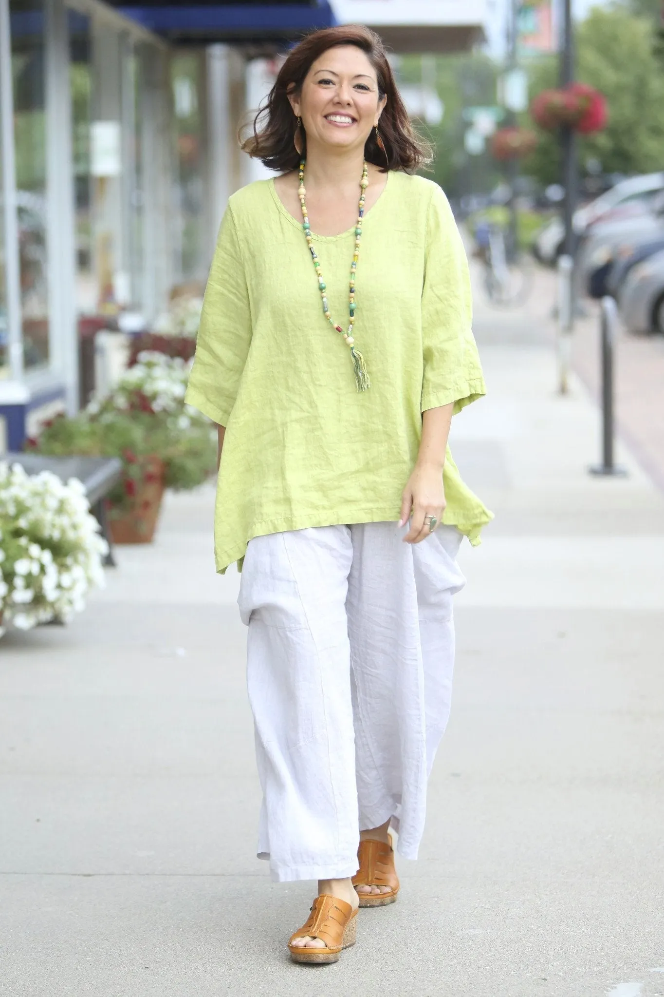 Relaxed Linen Top- Limonel 2183-U