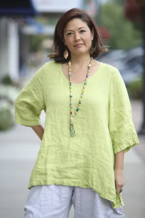 Relaxed Linen Top- Limonel 2183-U