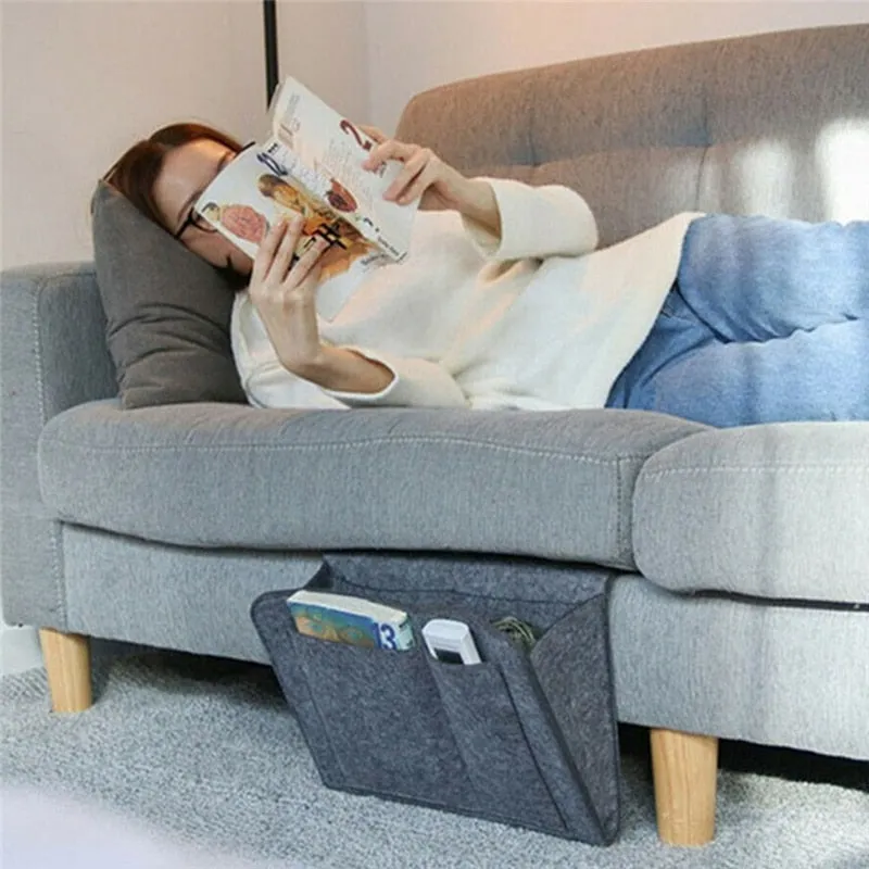 Remote Control Hanging Caddy Bedside Couch Storage Organizer