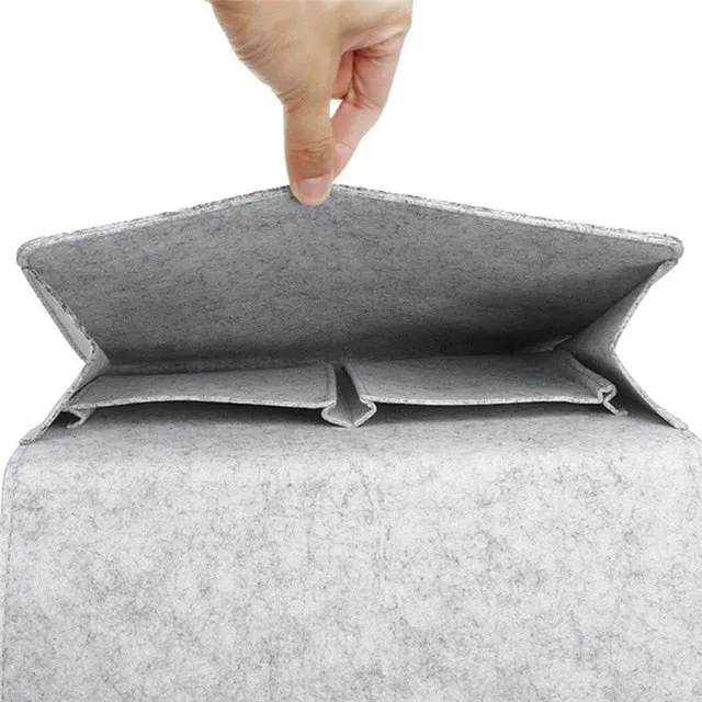 Remote Control Hanging Caddy Bedside Couch Storage Organizer