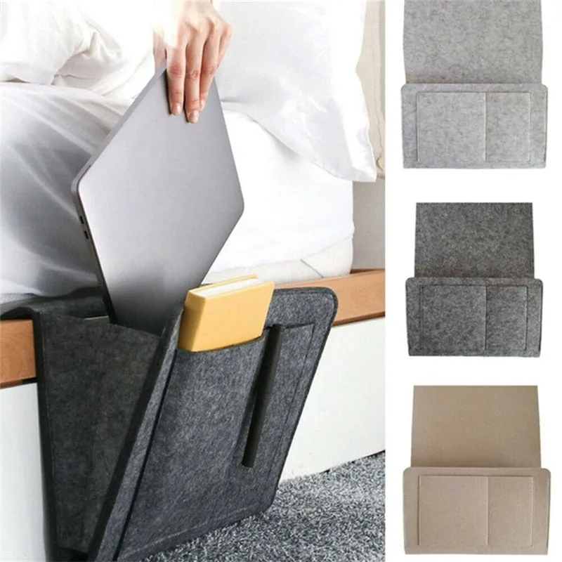 Remote Control Hanging Caddy Bedside Couch Storage Organizer