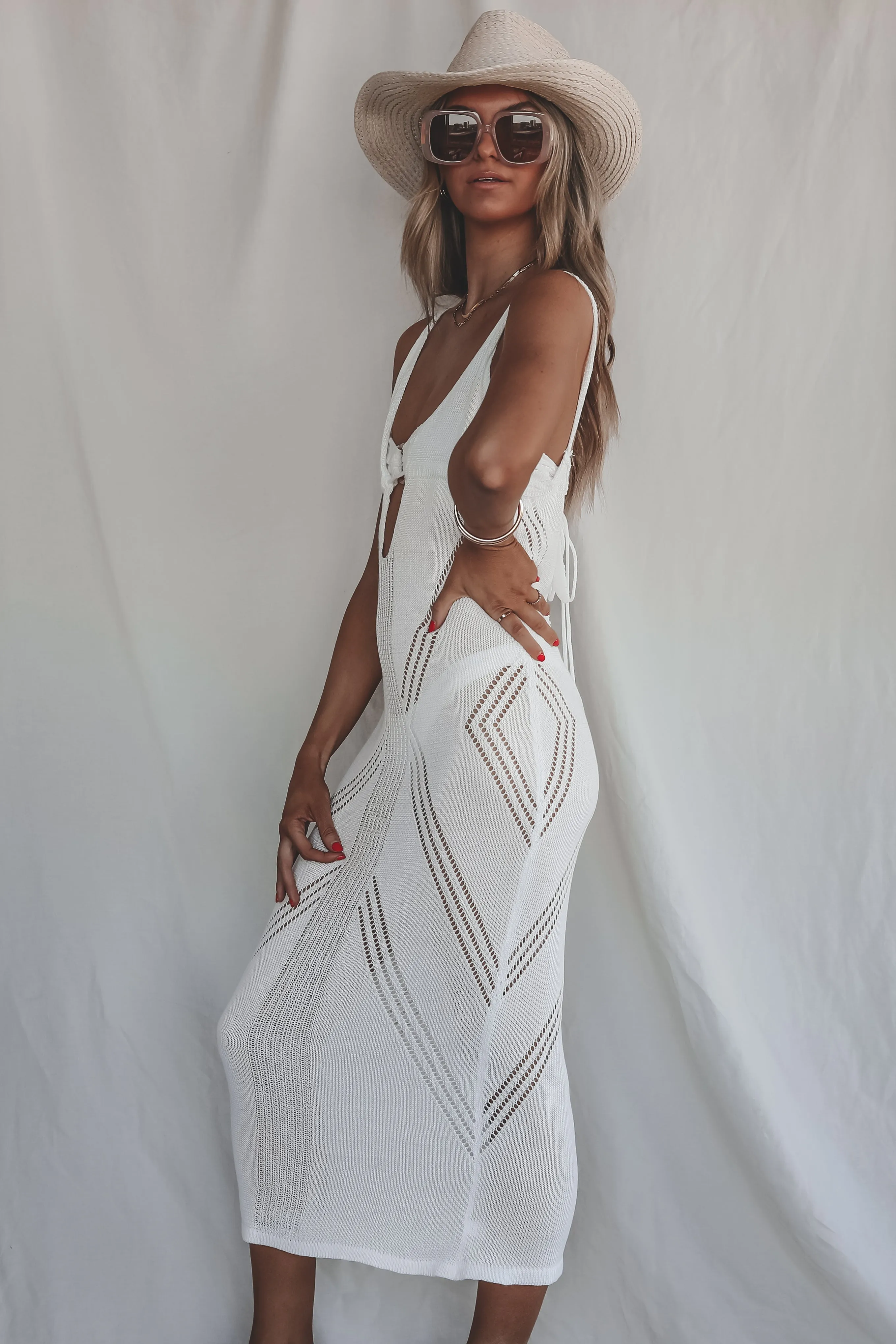 Resort Ready Knit Maxi Cover Up Dress