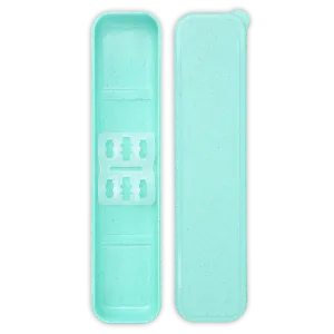 Reusable Plastic Travel Case (Teal)