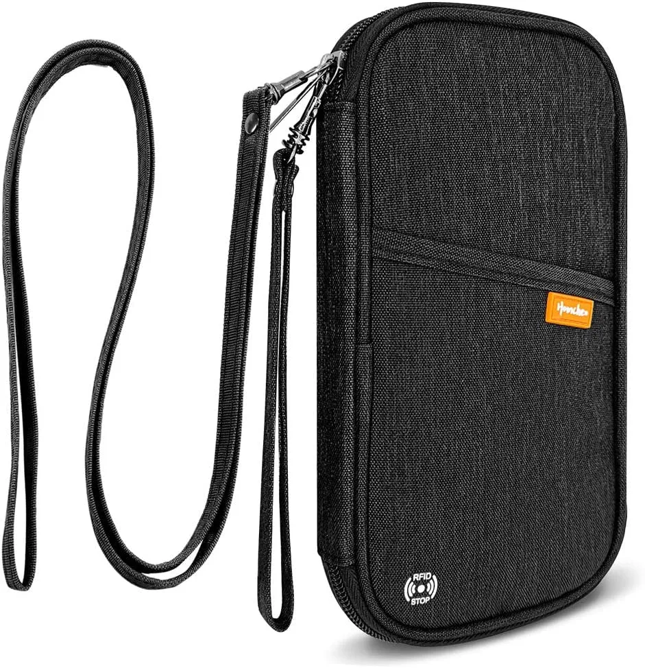 RFID Family Passport Wallet Waterproof Travel Organizer Bag