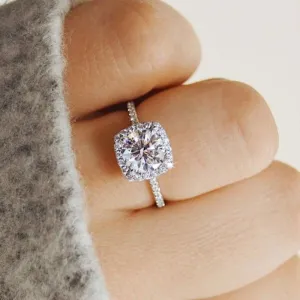 Rhinestone Silver Ring