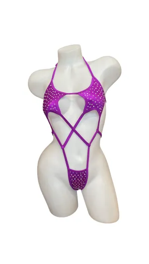 Rhinestone Star Sling Shot Magenta