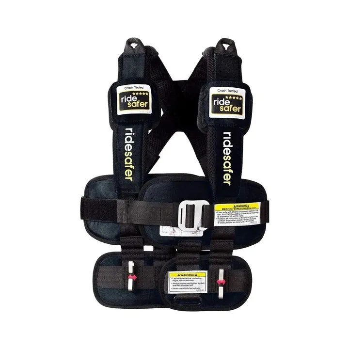 RideSafer Delight Wearable Safety Restraint - Black - Large (10 year local warranty)