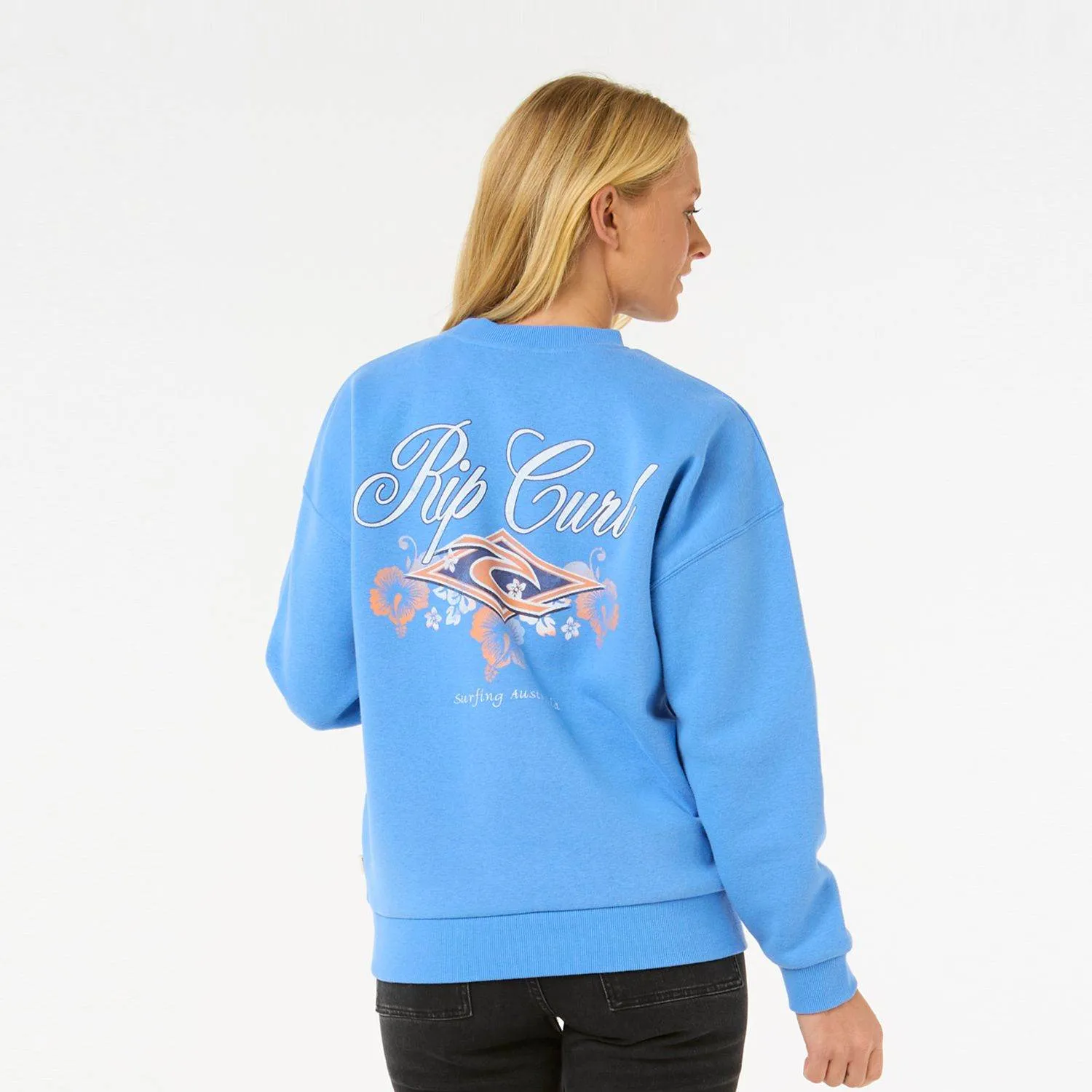 Rip Curl Hibiscus Diamond Heritage Crew Blue